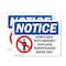 Signmission Admittance With ID Badge Only OSHA Notice Sign, Plastic, 10in W x 7in L, 2PK OS-2PACK-NS-P-710-L-15207 - alternate 1